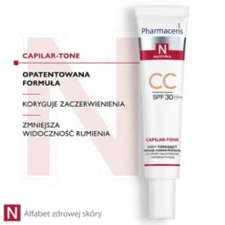 Pharmaceris N Capilar-Tone, krem tonujący CC, SPF 30, skóra naczynkowa i nadreaktywna, 40 ml