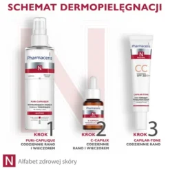 Pharmaceris N Capilar-Tone, krem tonujący CC, SPF 30, skóra naczynkowa i nadreaktywna, 40 ml
