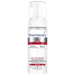 Pharmaceris N Puri-Capiliqmusse, delikatna pianka wzmacniająca naczynka, do mycia twarzy i oczu, 150 ml