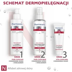 Pharmaceris N Puri-Capilique, wzmacniająco-kojąca mgiełka tonizująca do twarzy i oczu, 200 ml