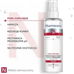 Pharmaceris N Puri-Capilique, wzmacniająco-kojąca mgiełka tonizująca do twarzy i oczu, 200 ml