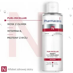 Pharmaceris N Puri-Micellar, płyn micelarny do oczyszczania i demakijażu twarzy i oczu, 200 ml