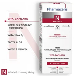 Pharmaceris N Vita-Capilaril, krem nawilżająco-wzmacniający, SPF 20, 50 ml