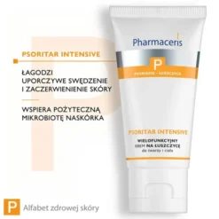 Pharmaceris P Psoritar Intensive, wielofunkcyjny krem na łuszczycę do twarzy i ciała, 50 ml