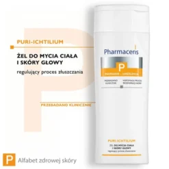 Pharmaceris P Puri-Ichtilium, żel do mycia ciała i skóry głowy, 250 ml