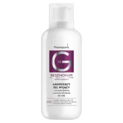 Pharmaceris Regenovum, łagodzący żel myjący z formułą lipidową i ochroną mikrobioty do ciała, 400 ml