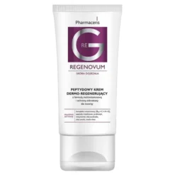 Pharmaceris Regenovum, peptydowy krem dermo-regenerujący do twarzy z formułą multiwitaminową i ochroną mikrobioty, 50 ml