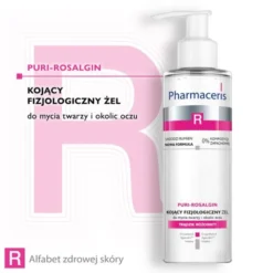 Pharmaceris R Puri-Rosalgin, kojący fizjologiczny żel do mycia twarzy i okolic oczu, 190 ml