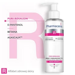 Pharmaceris R Puri-Rosalgin, kojący fizjologiczny żel do mycia twarzy i okolic oczu, 190 ml