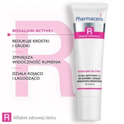 Pharmaceris R Rosalgin Active +, ultra aktywny żel na rumień i zmiany grudkowo-krostkowe, 30 ml