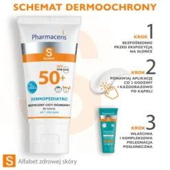 Pharmaceris S, bezpieczny krem ochronny do twarzy od 1. dnia życia, SPF 50+, 50 ml