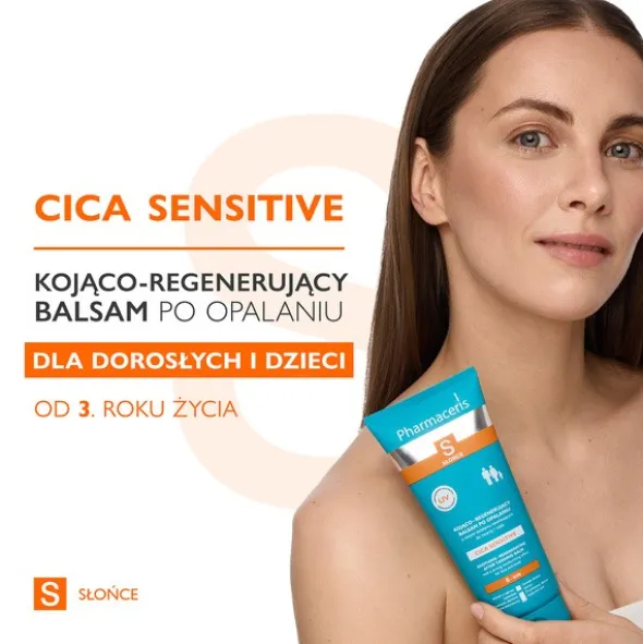 Pharmaceris S Cica Sensitive, kojąco-regenerujący balsam po opalaniu, 200 ml