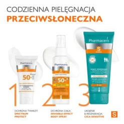 Pharmaceris S Cica Sensitive, kojąco-regenerujący balsam po opalaniu, 200 ml