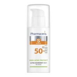 Pharmaceris S Medi Acne Protect, ultra ochronny krem do twarzy i okolic oczu SPF 50+, 50 ml