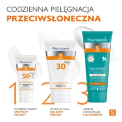 Pharmaceris S, nawilżająca emulsja ochronna do ciała, SPF 30, 150 ml