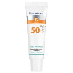 Pharmaceris S Sensi Protect, codzienna emulsja ochronna z kwasem hialuronowym do twarzy i okolic oczu SPF 50+, 50 ml