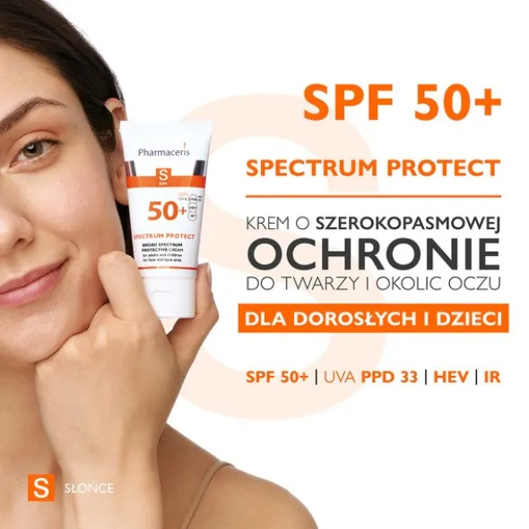 Pharmaceris S SPECTRUM PROTECT, krem o szerokopasmowej ochronie do twarzy i okolic oczu SPF 50+, 50 ml
