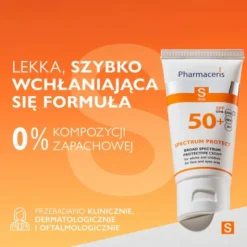 Pharmaceris S SPECTRUM PROTECT, krem o szerokopasmowej ochronie do twarzy i okolic oczu SPF 50+, 50 ml