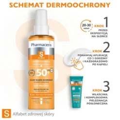 Pharmaceris S, suchy olejek ochronny do ciała SPF 50+, 200 ml