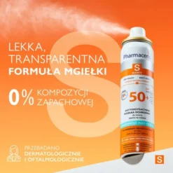 Pharmaceris S Transparent Mist Protect, antyoksydacyjna mgiełka ochronna do twarzy SPF 50+, 75 ml