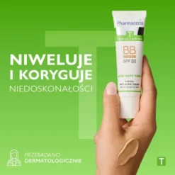 Pharmaceris T Acne Matt Tone, krem BB przeciwtrądzikowy, 02 natural, 30 ml