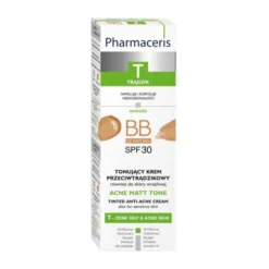 Pharmaceris T Acne Matt Tone, krem BB przeciwtrądzikowy, 02 natural, 30 ml