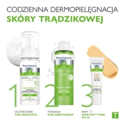Pharmaceris T Acne Matt Tone, krem BB przeciwtrądzikowy, 01 light, 30 ml