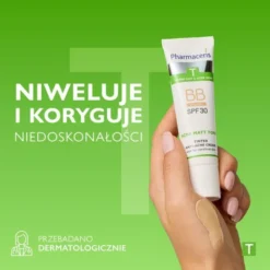 Pharmaceris T Acne Matt Tone, krem BB przeciwtrądzikowy, 01 light, 30 ml