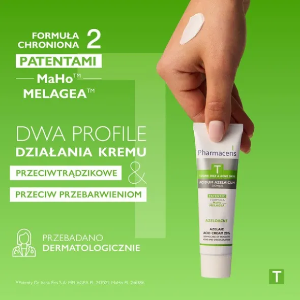 Pharmaceris T Azeloacne, krem z 20% kwasem azelainowym, 25 ml