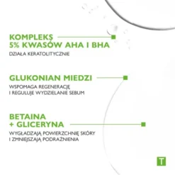 Pharmaceris T Sebo-Acidum-Claris, oczyszczający płyn bakteriostatyczny do twarzy, dekoltu i pleców, 190 ml