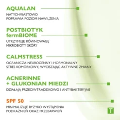 Pharmaceris T Sebo-Moistatic, krem nawilżająco-kojący do twarzy, SPF 50, 50 ml