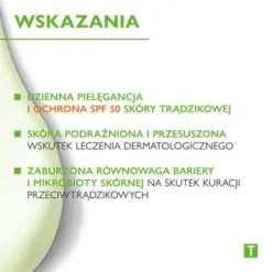 Pharmaceris T Sebo-Moistatic, krem nawilżająco-kojący do twarzy, SPF 50, 50 ml