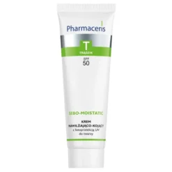 Pharmaceris T Sebo-Moistatic, krem nawilżająco-kojący do twarzy, SPF 50, 50 ml