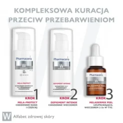 Pharmaceris W Depigment Intense, krem rozjaśniający przebarwienia na noc, 50 ml