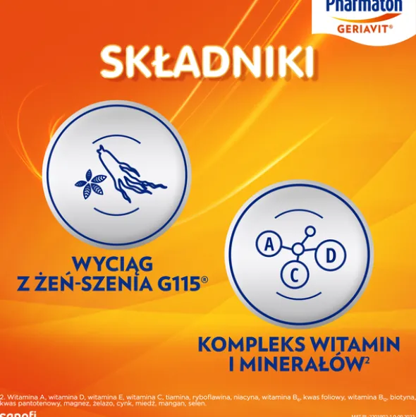 Pharmaton Geriavit, tabletki powlekane, 100 szt.