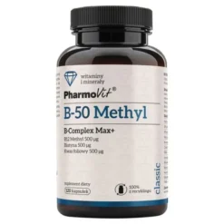 Pharmovit B-50 Methyl B-complex Max+, kapsułki, 120 szt.