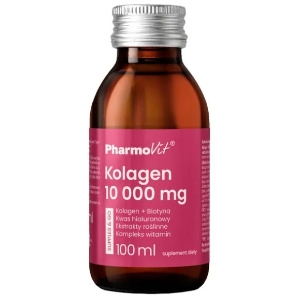 Pharmovit Kolagen 10 000 mg supples & go, smak owocowy, płyn, 100ml