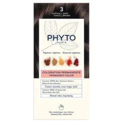 Phyto Color, farba do włosów, 3 ciemny kasztan, 1 opakowanie