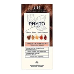 Phyto Color, farba do włosów, 6.34 ciemny miedziany blond, 1 opakowanie