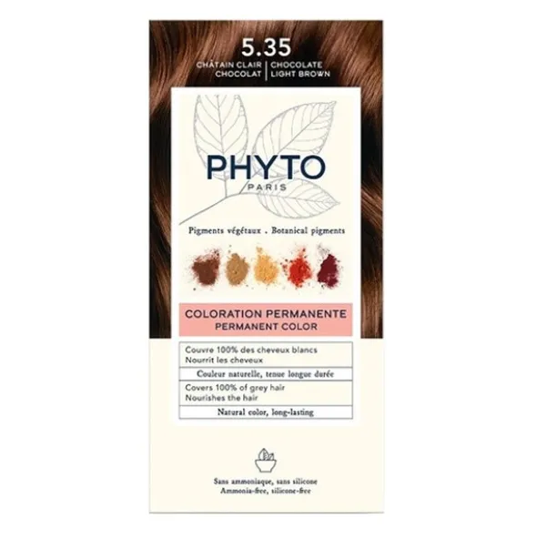 Phyto Color, farba do włosów, 5.35 złoty mahoń, 1 opakowanie