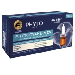 Phytocyane, kuracja przeciw wypadaniu włosów dla mężczyzn, 12 ampułek