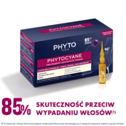 Phytocyane, kuracja przeciw wypadaniu włosów dla mężczyzn, 12 ampułek