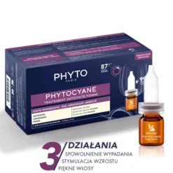 Phytocyane, kuracja przeciw wypadaniu włosów dla kobiet, 5 ml, 12 ampułek
