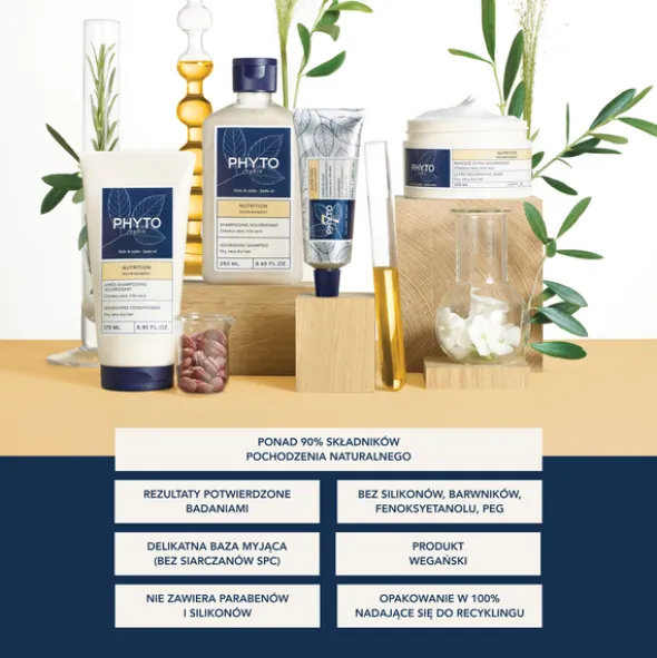 Phyto Nutrition, odżywczy szampon z olejem jojoba, włosy suche i bardzo suche, 250 ml