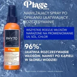 Phyto Plage, nawilżający spray rozplątujący włosy po słońcu, 150 ml