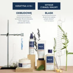 Phyto Repair, odbudowujący szampon z keratyną, 250 ml