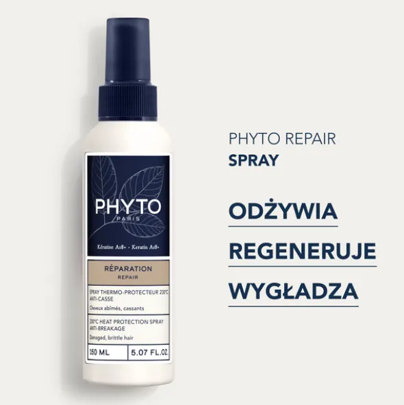 Phyto Repair, termoochronny spray do włosów, 150 ml