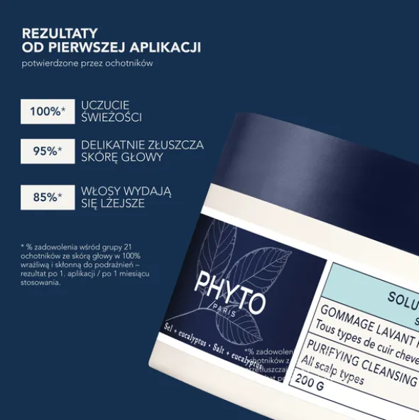 Phyto Scalp Solution, oczyszczający peeling myjący, 200 g