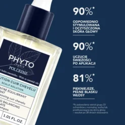 Phyto Scalp Solution Polleine, wzmacniający koncentrat przywracający równowagę skóry głowy, 30 ml