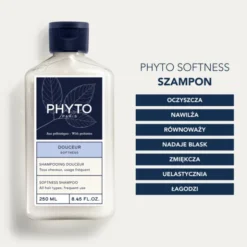 Phyto Softness, szampon z prebiotykami do każdego rodzaju włosów, 250 ml